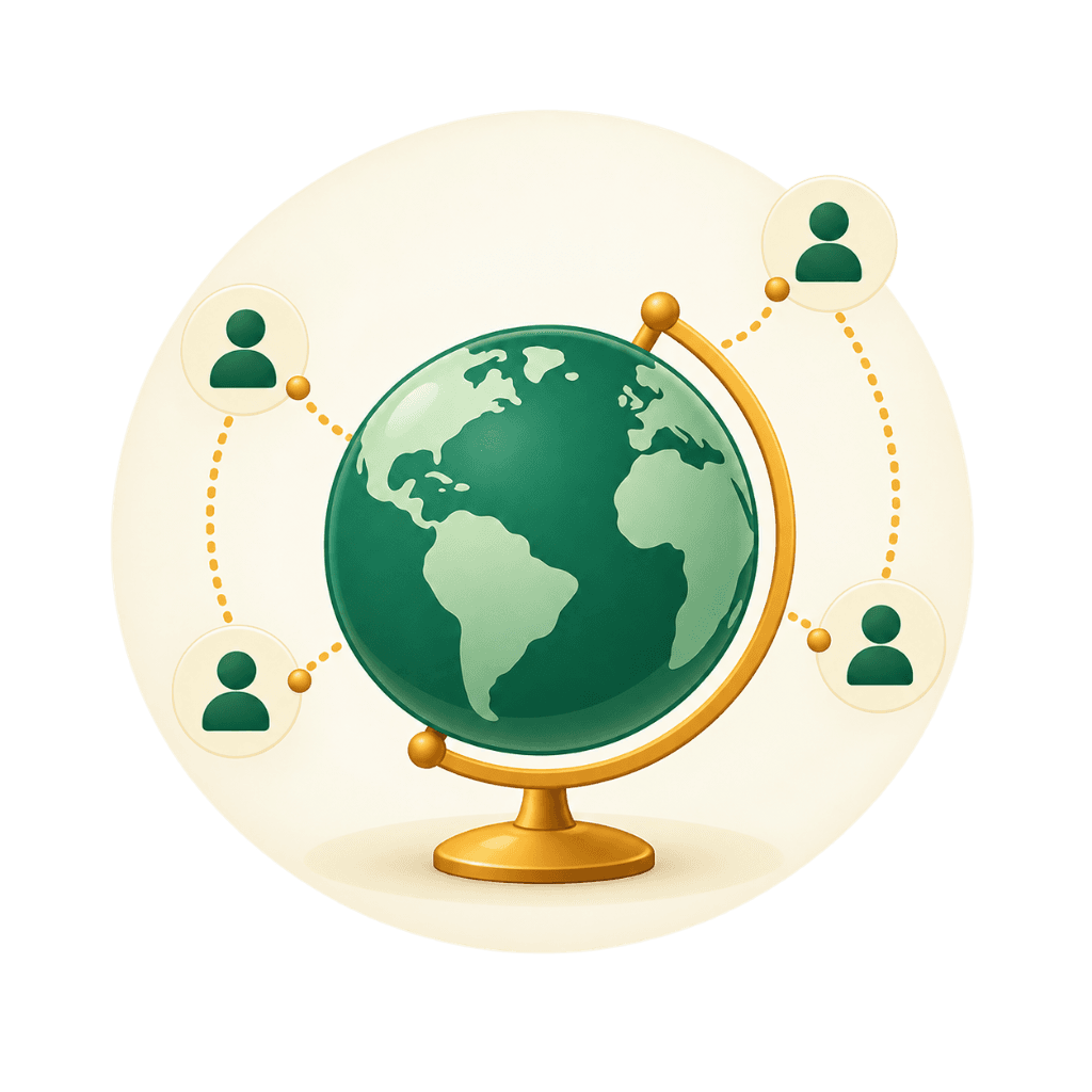 Globally Trusted Globe Artwork